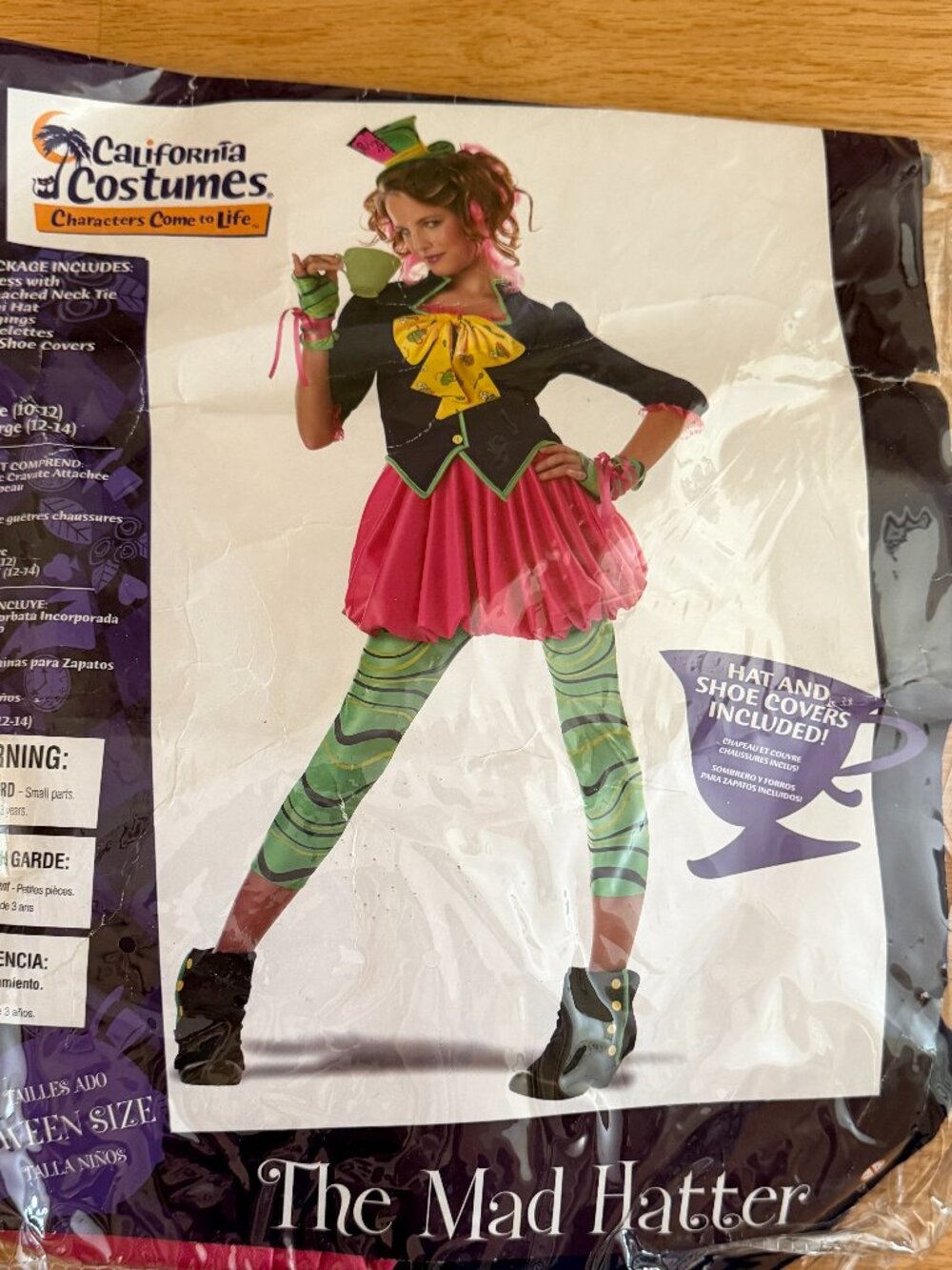 The Mad Hatter Halloween Costume Tween Size 12-14